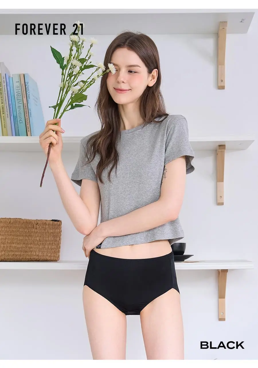 [속옷자국NO] 포에버21 노라인 인견 햄팬티 2PACK (스킨+블랙) 상세페이지 47